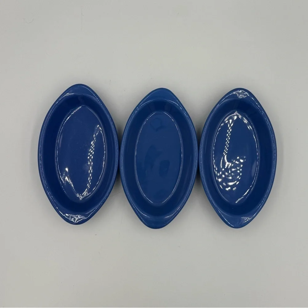 Cobalt Blue World Tableware AuGratin Baking Dishes Set of 3